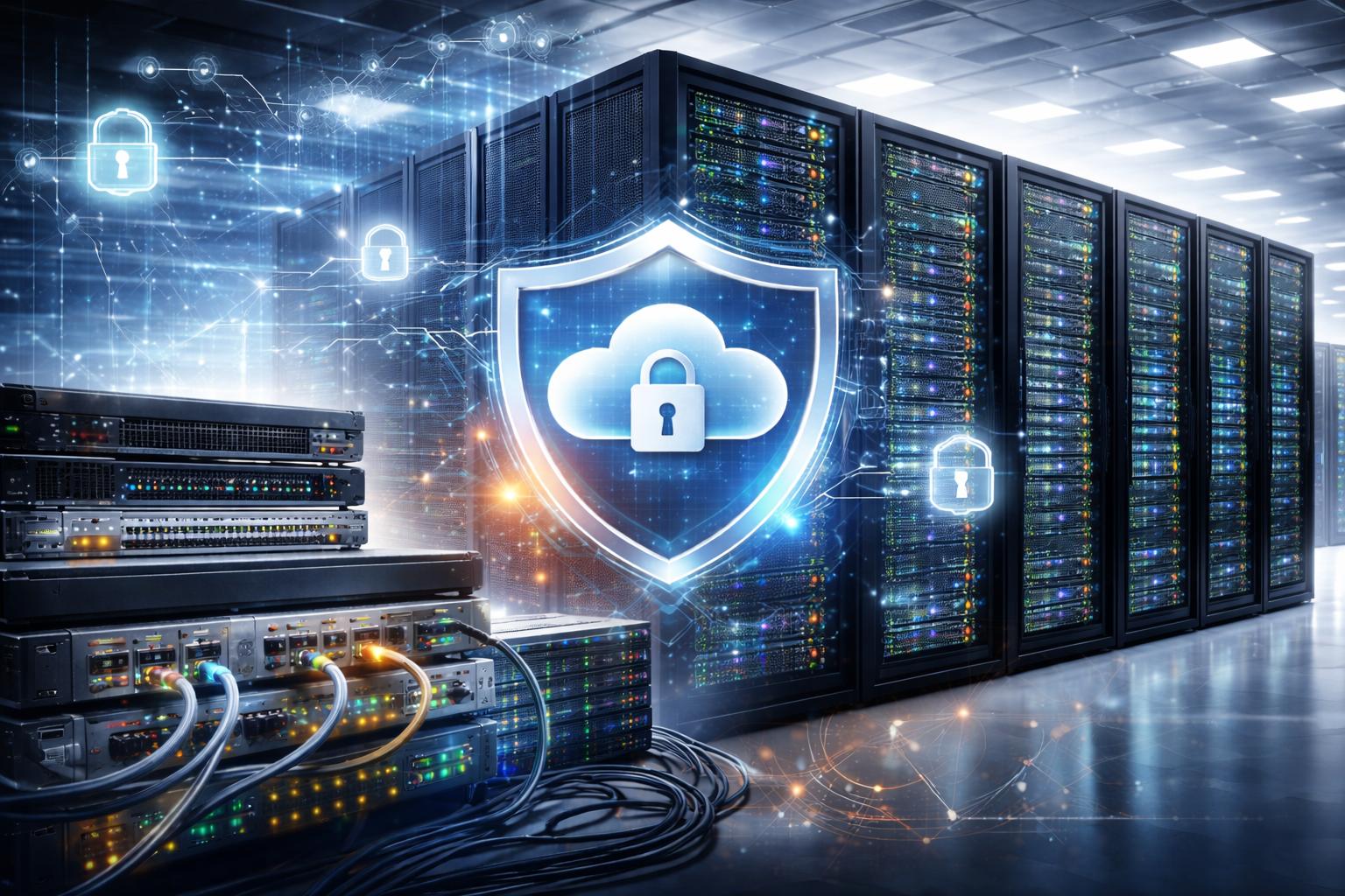 Cloud server security, protected website data, and secure backups.