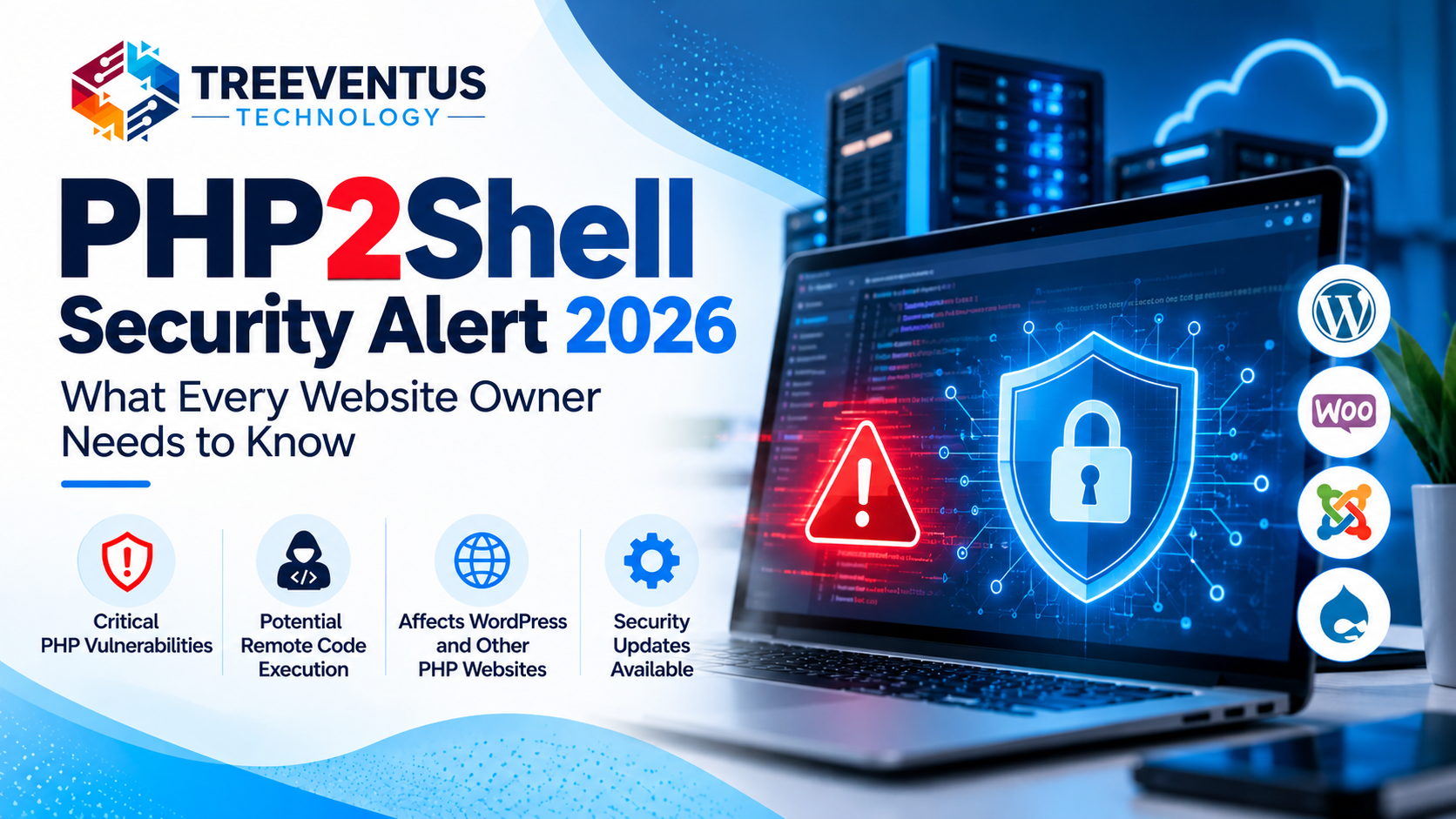 PHP2Shell security alert 2026 highlighting PHP vulnerabilities and website security protection for WordPress and other PHP websites.